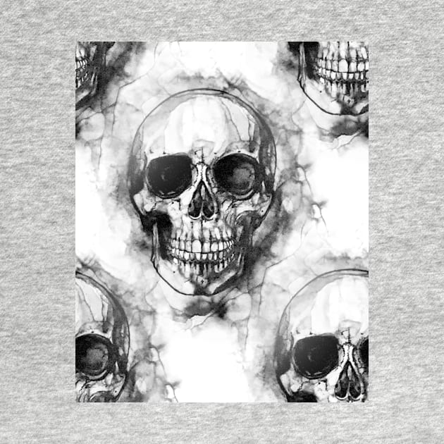 Skull Print No. 2 by AndreaAtkinsArt